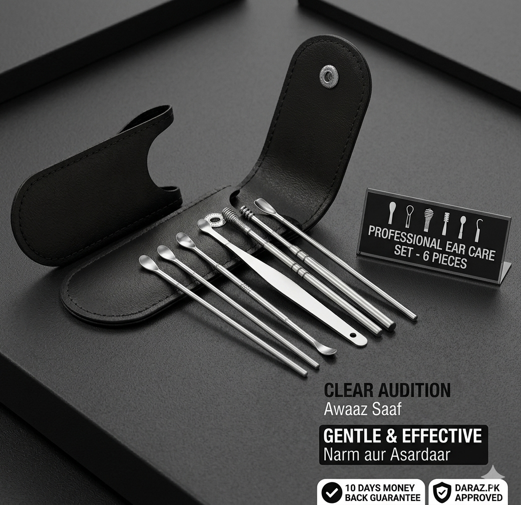 Ear Wax Remover Stainless Steel Kit – Safe & Reusable Ear Cleaning Tool Set - Buy 1 get 1 free